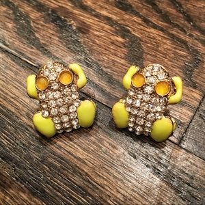Francesca's Jeweled Frog Earrings